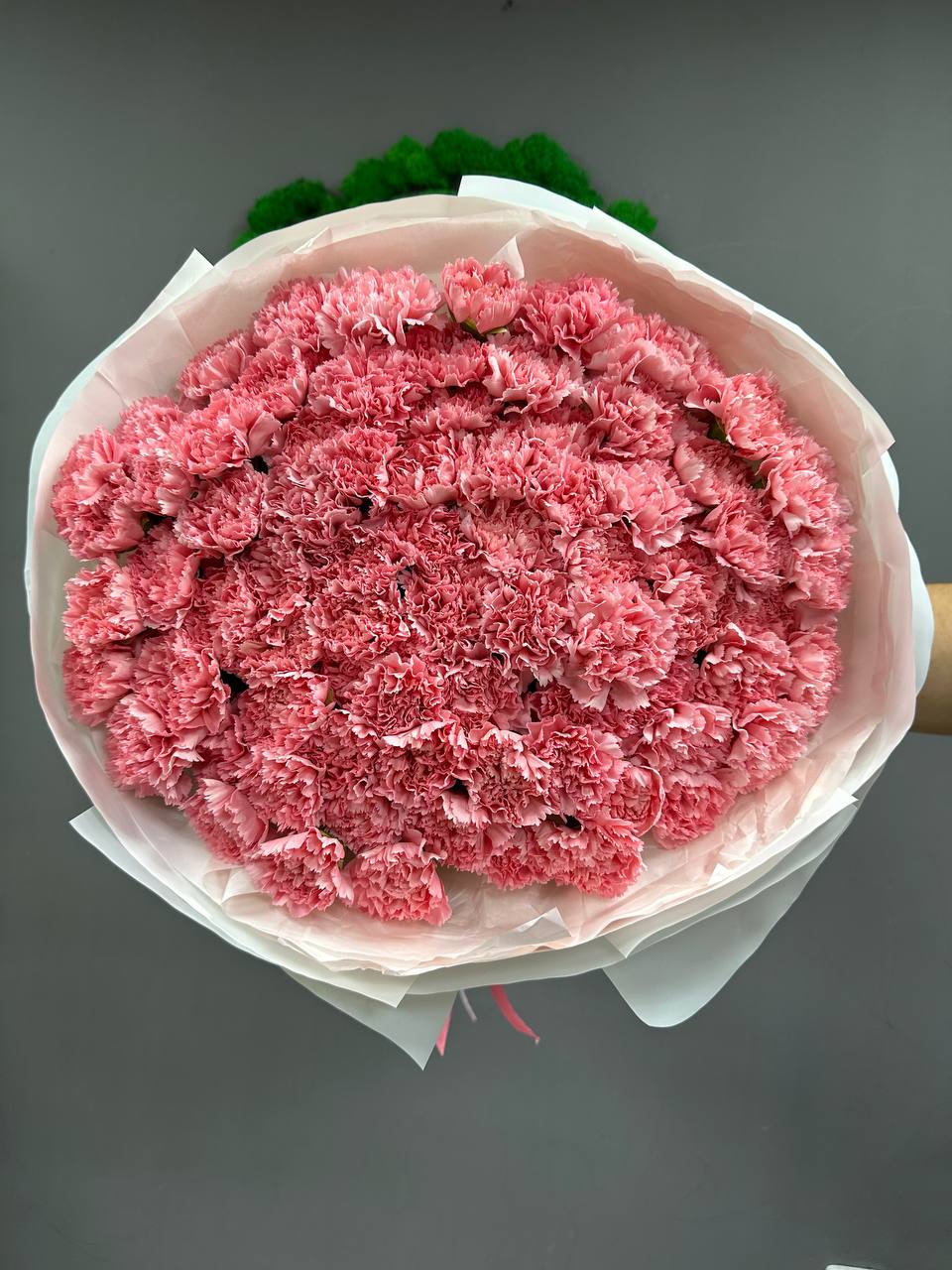 Букет из 101 розового диантуса